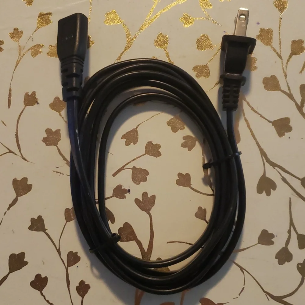 ET Genuine SINOFAME, SINO FAME E211641, SF-108, 7A, 125V Power Cord,Black